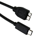 Cable USB 3.1c M vers Micro USB-b M 3'