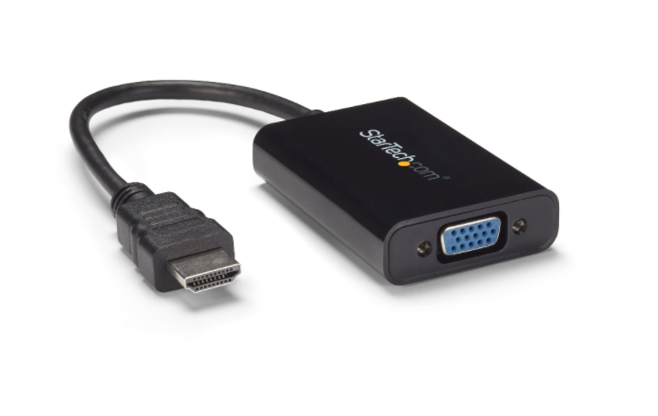 Câble adaptateur / Convertisseur HDMI vers VGA avec audio - Mâle / Femelle - Noir