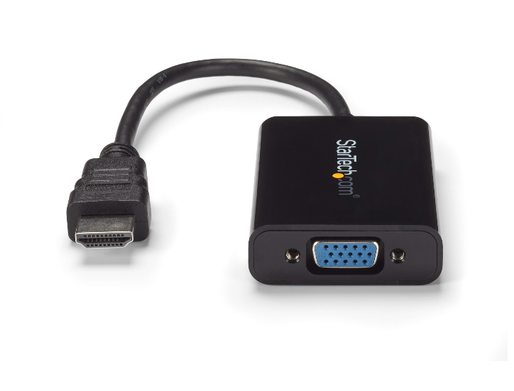 Câble adaptateur / Convertisseur HDMI vers VGA avec audio - Mâle / Femelle - Noir