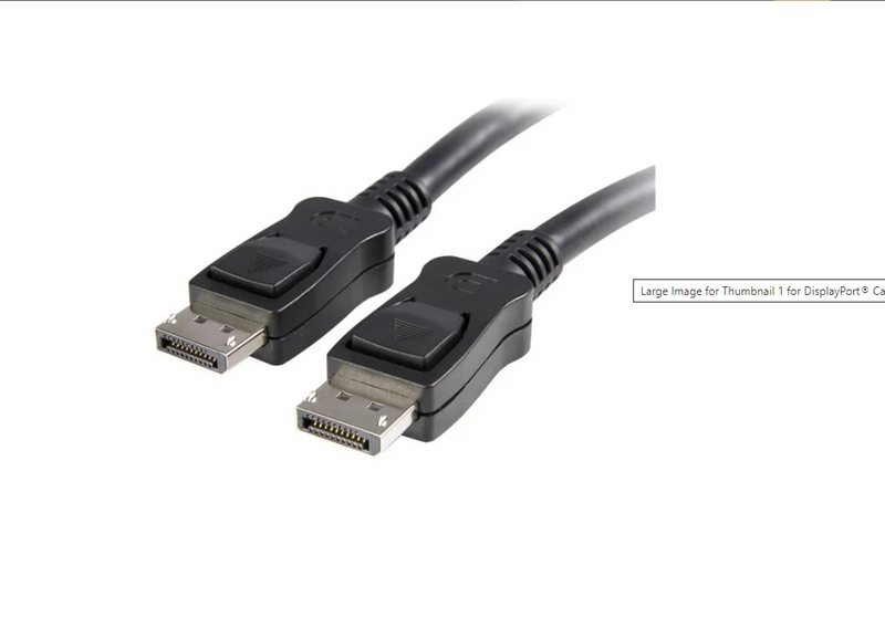 DisplayPort 1.2 Câble avec verrous - Certifié, 10 pi