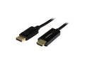 Câble adaptateur DisplayPort vers HDMI de 2 m - M/M - 4K - Noir