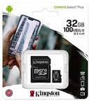 Kingston microSDHC 32GB Canvas Select Plus Carte MicroSD + adaptateur de carte SD (SDCS2)