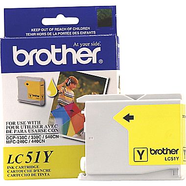 Cartouche d'encre Brother LC51Y Jaune (400 pages)