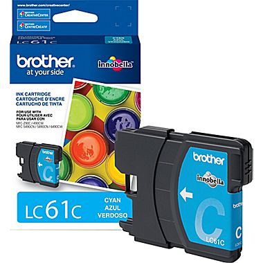 Cartouche d'encre Brother LC61C Cyan (325 pages)