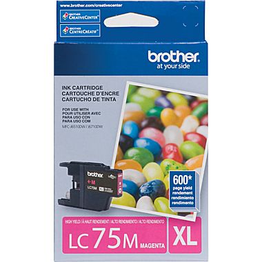 Cartouche d'encre Brother LC75M MAGENTA (600 pages)