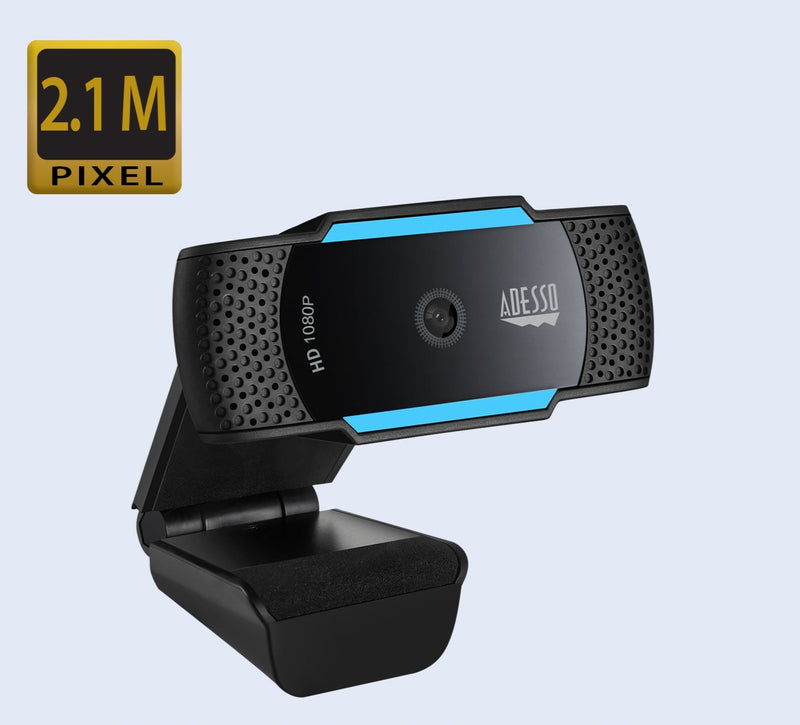 Adesso CyberTrack H5 Webcam USB HD 1080P avec microphone intégré
