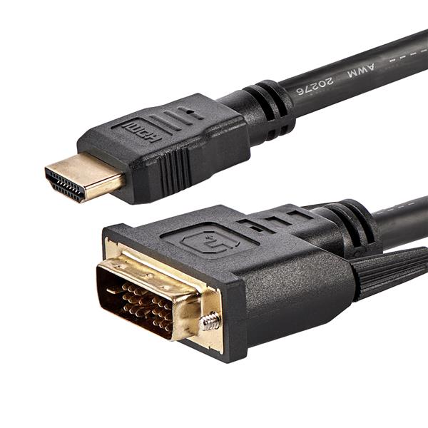 Câble HDMI vers DVI-D de 6 pieds - Mâle / Mâle - Noir