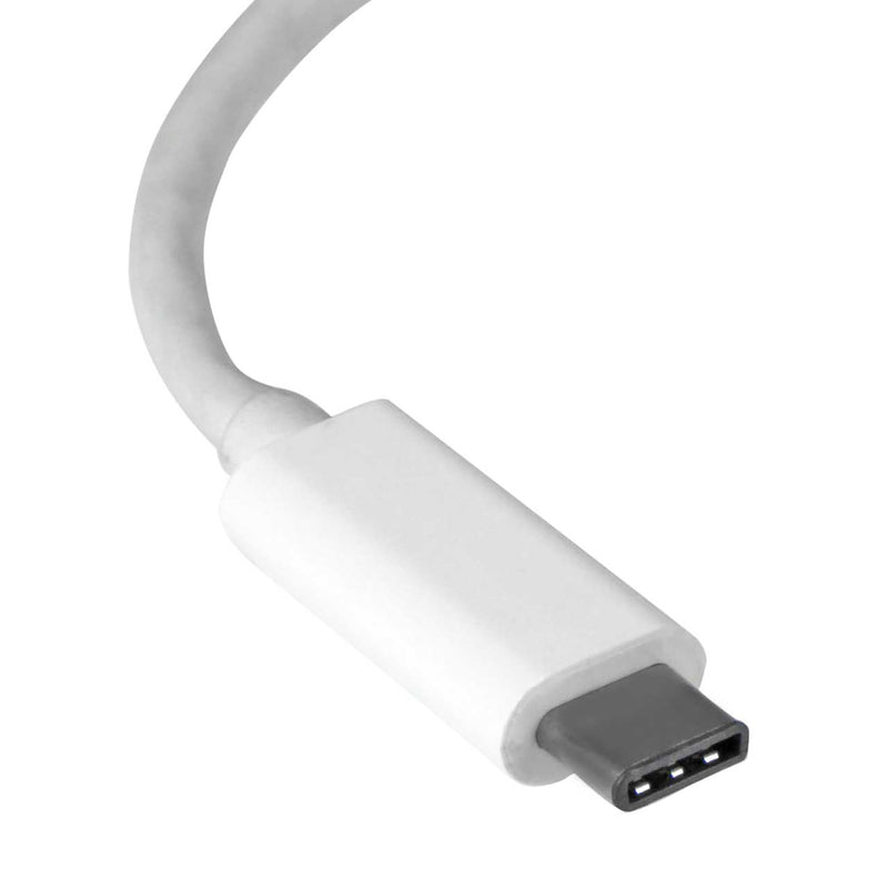 Adaptateur réseau USB-C vers RJ45 Gigabit Ethernet - M/F - USB 3.1 Gen 1 (5 Gb/s) - Blanc